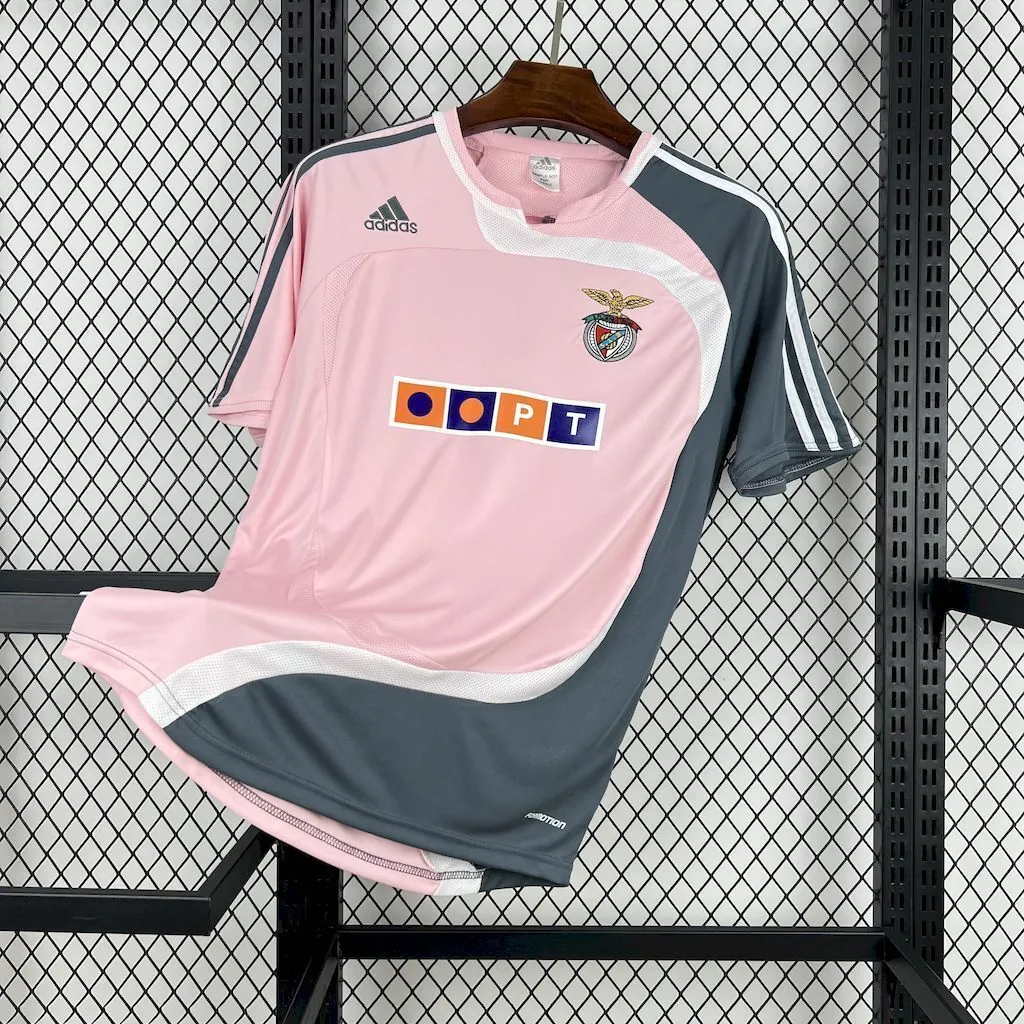07-08 Benfica Away Retro Kit（Sponsor2）Vintage T-Shirt Soccer AAAAJersey Yupoo 2