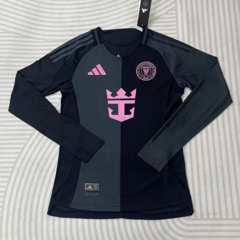 25-26 Inter Miami Away Long Sleeve Player Version Shirt Soccer Uniform AAAAJersey Supply Yupoo 2