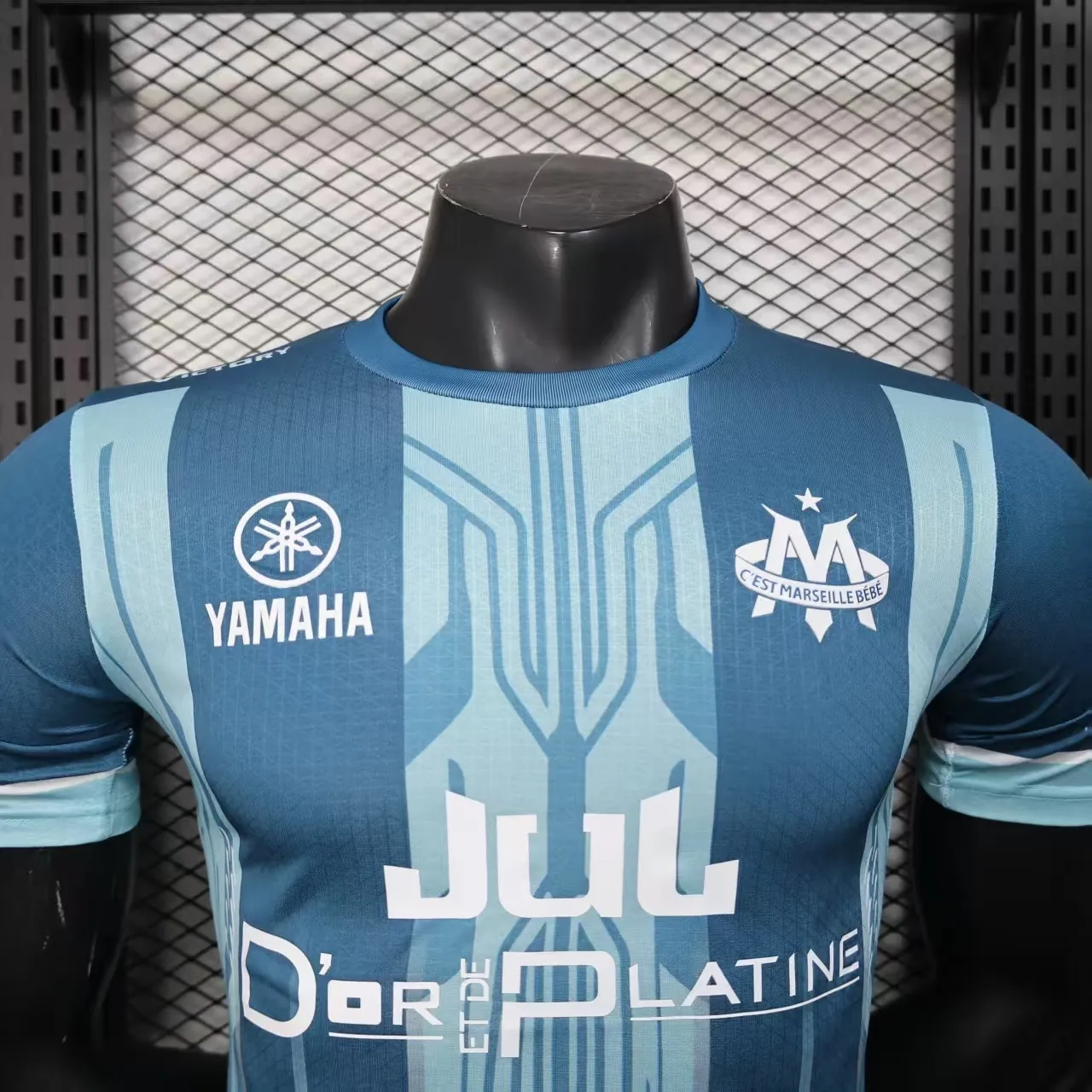 25-26 Marseille Blue YAMAHA OM X JUL Limited Edition Shirt Player Version été Kit AAAAJersey Yu 4