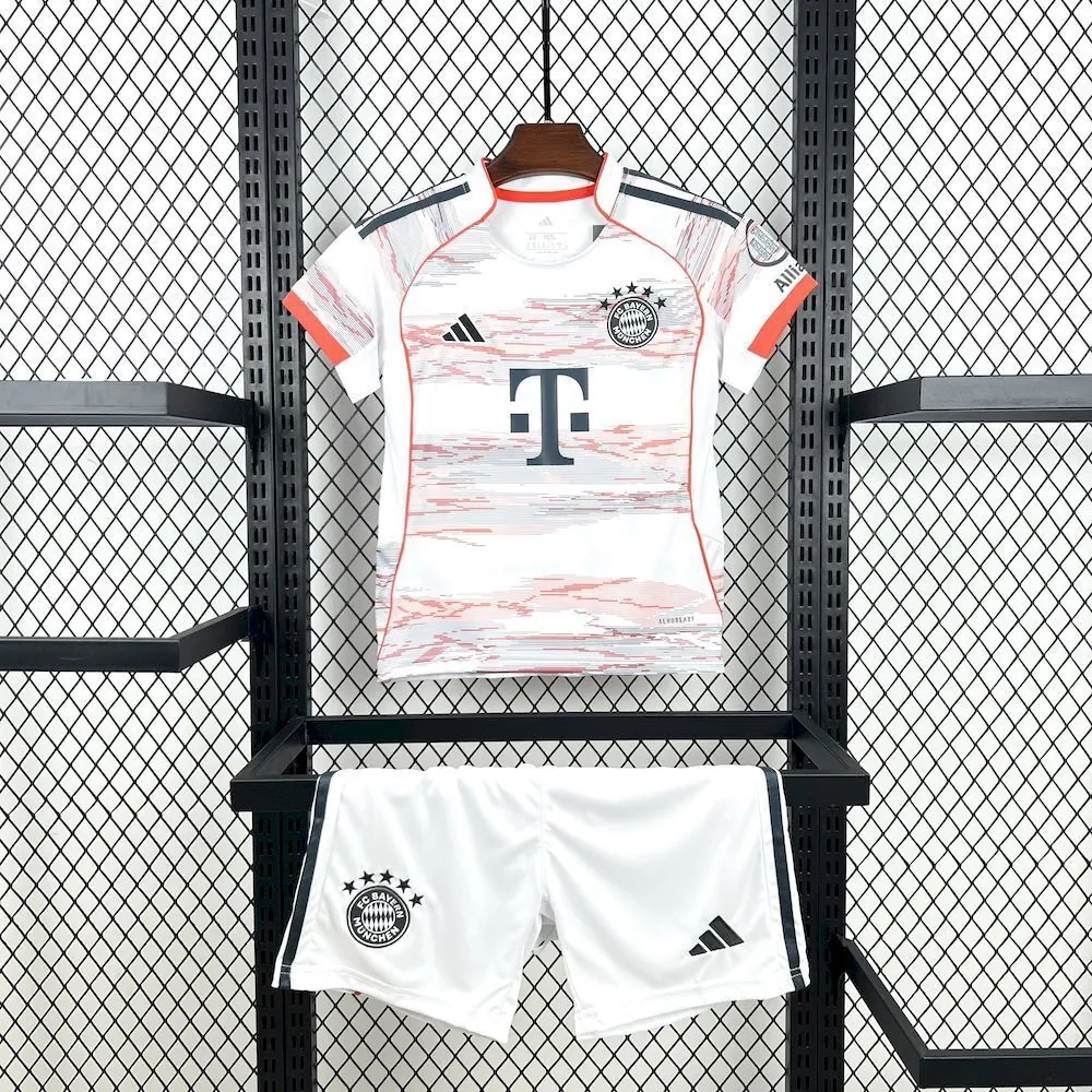25-26 Bayern Munich Away Kid Kits Youth Apparels Soccer AAAAJersey Yupoo 9