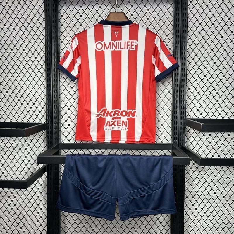 24-25 Chivas Guadalajara Home Kid Kits Youth Apparels AAAAJersey Wholesale Yupoo 2
