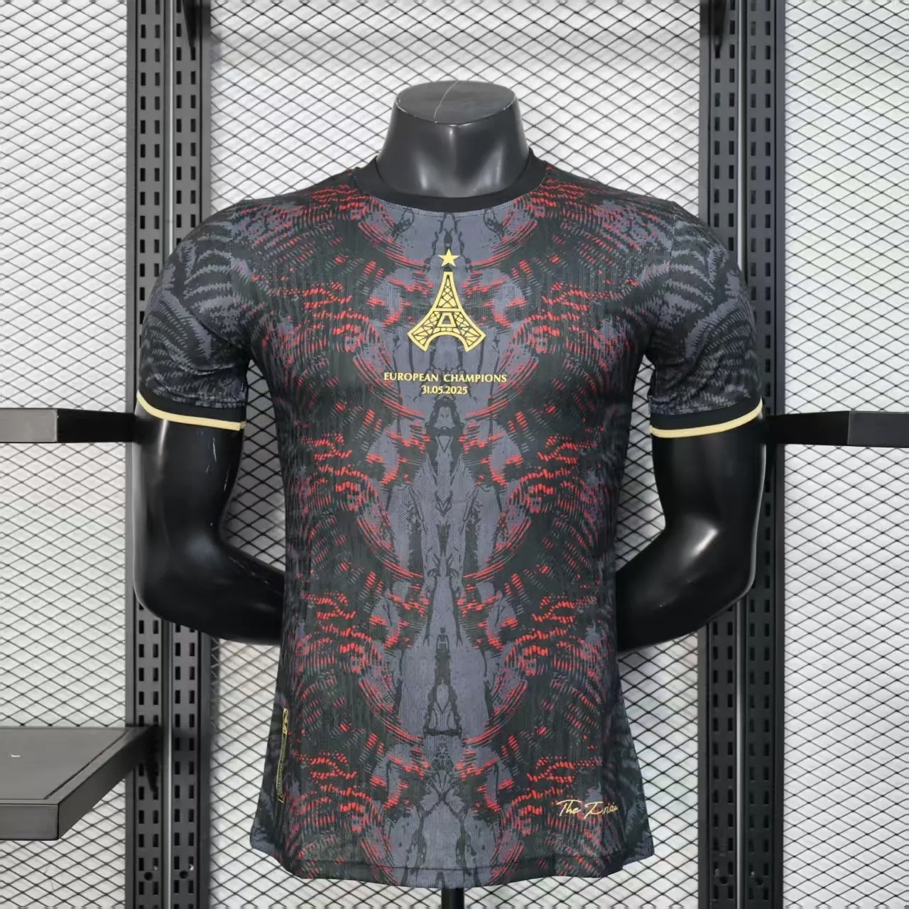 25-26 PSG European Champions Grey Player Edition Shirt Football Apparels AAAAJersey Supply Yupo 6