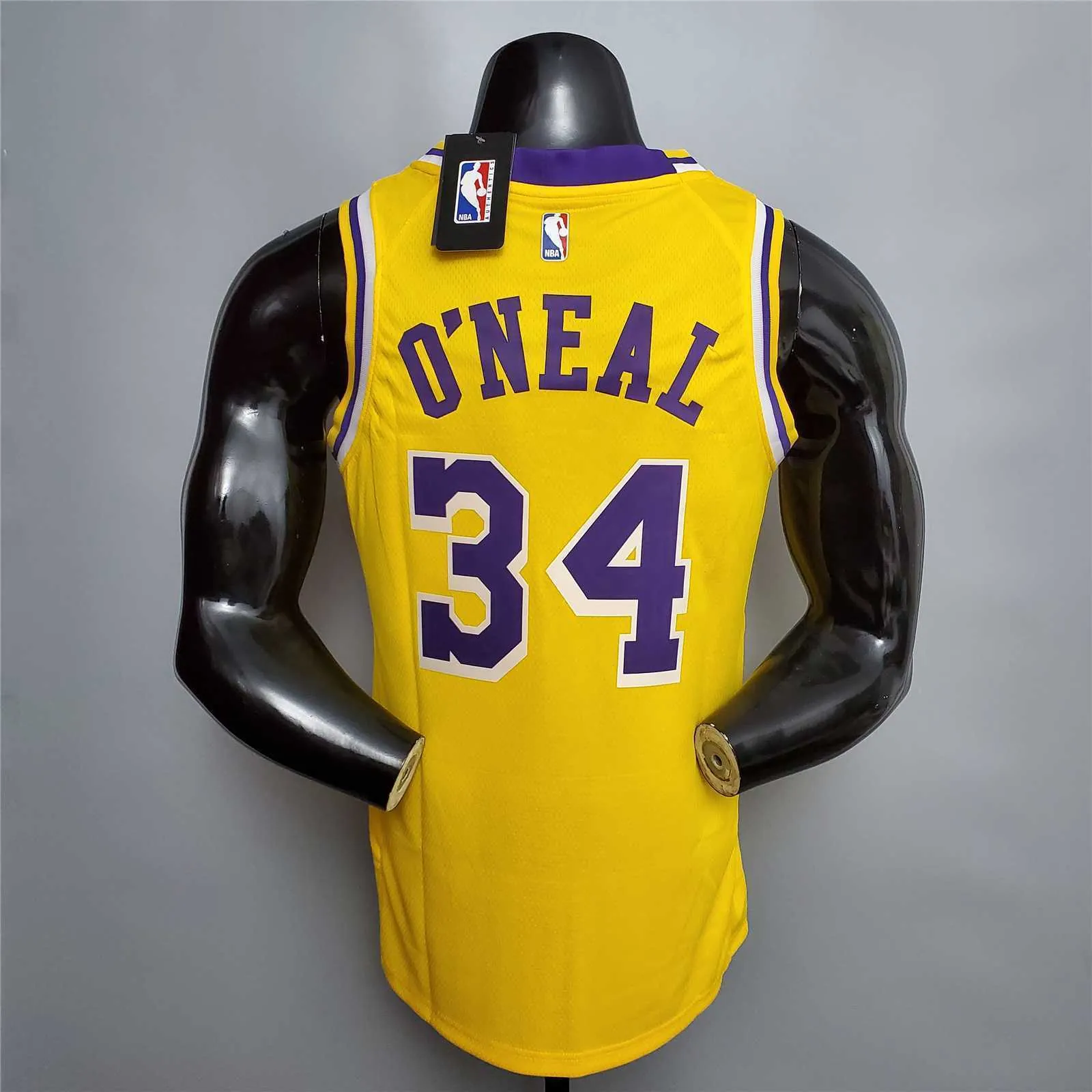 O'Neal #34 Lakers Round neck yellow 2