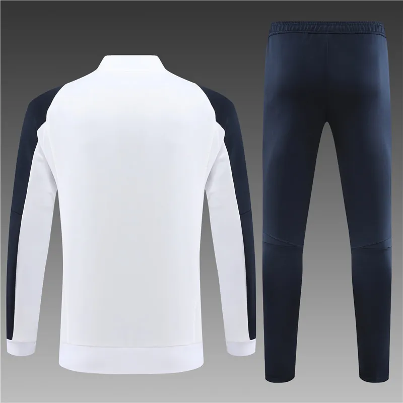 23-24 Real Madrid White Kits Long Sleeve Training Suit Cheap Jerseys Yupoo 2