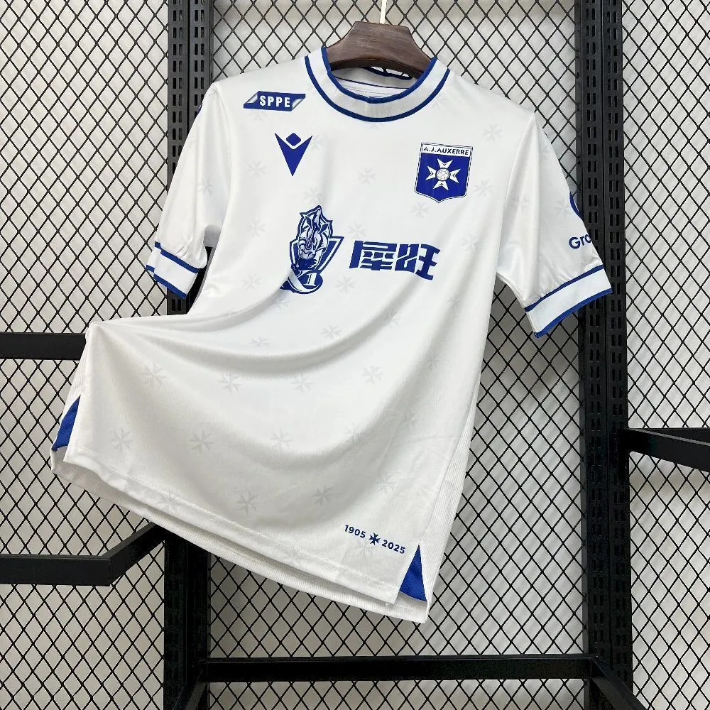 25-26 AJ Auxerre Home Kit Football Shirt AAAAJersey Yupoo 6