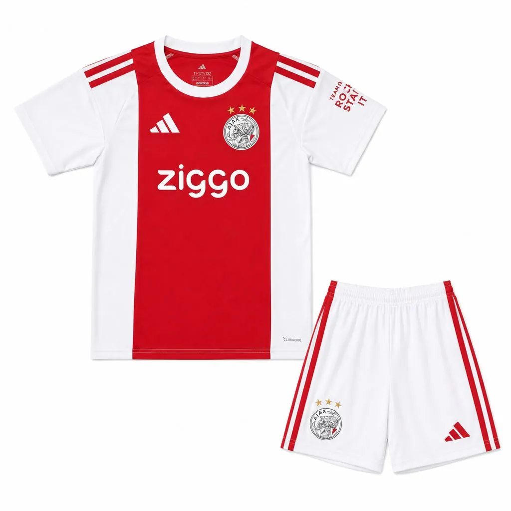 26-27 Ajax Home Kid Kits Youth Football Apparels AAAAJersey Supply Yupoo 4 4