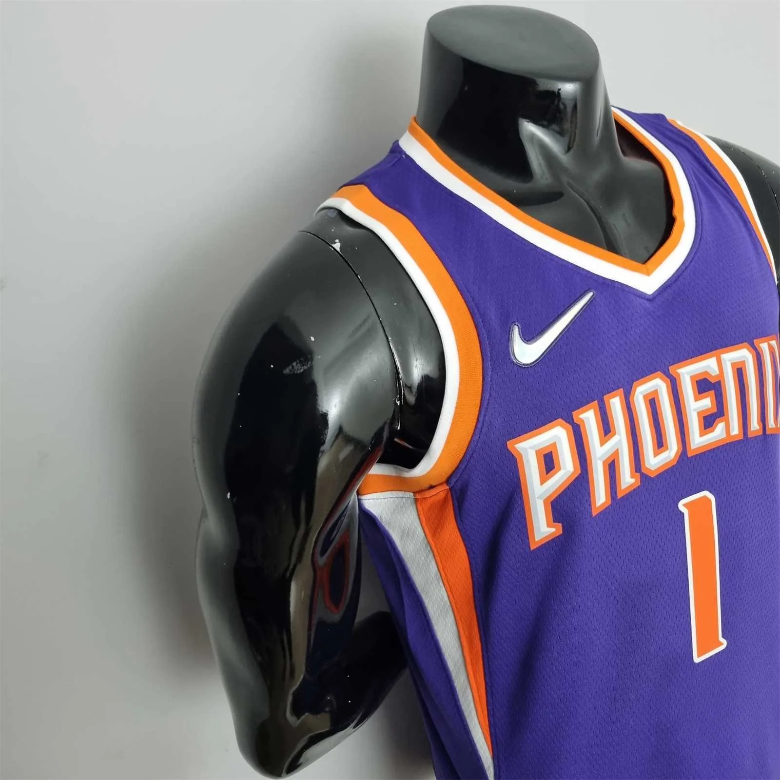 75th Anniversary Booker #1 Phoenix Suns Purple NBA Jersey 3