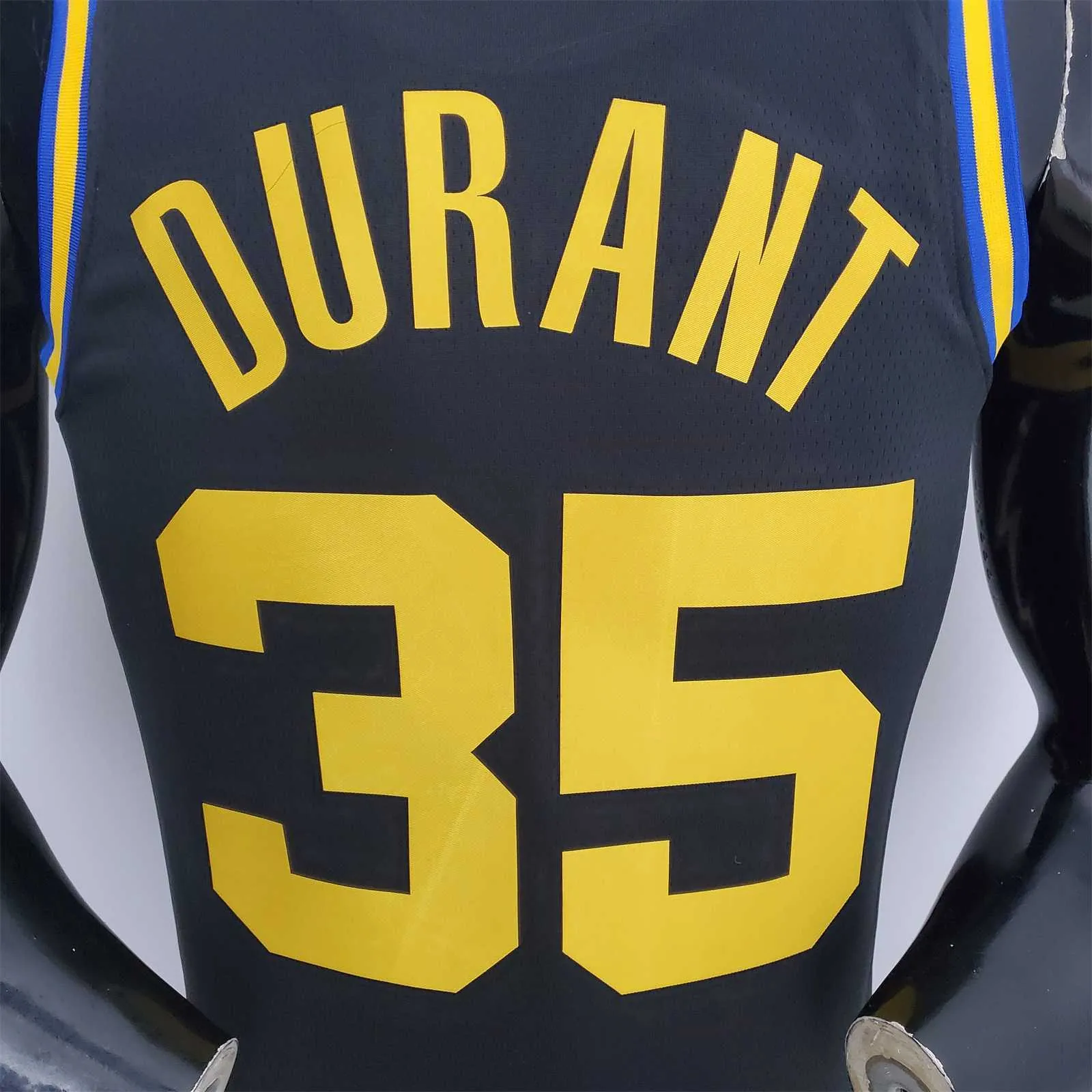 2022 Season Durant #35 Warriors City Edition Black NBA Jersey 3