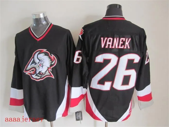 Buffalo Sabres retro ice hockey jersey M-3XL 水牛城军刀队复古冰球服 4