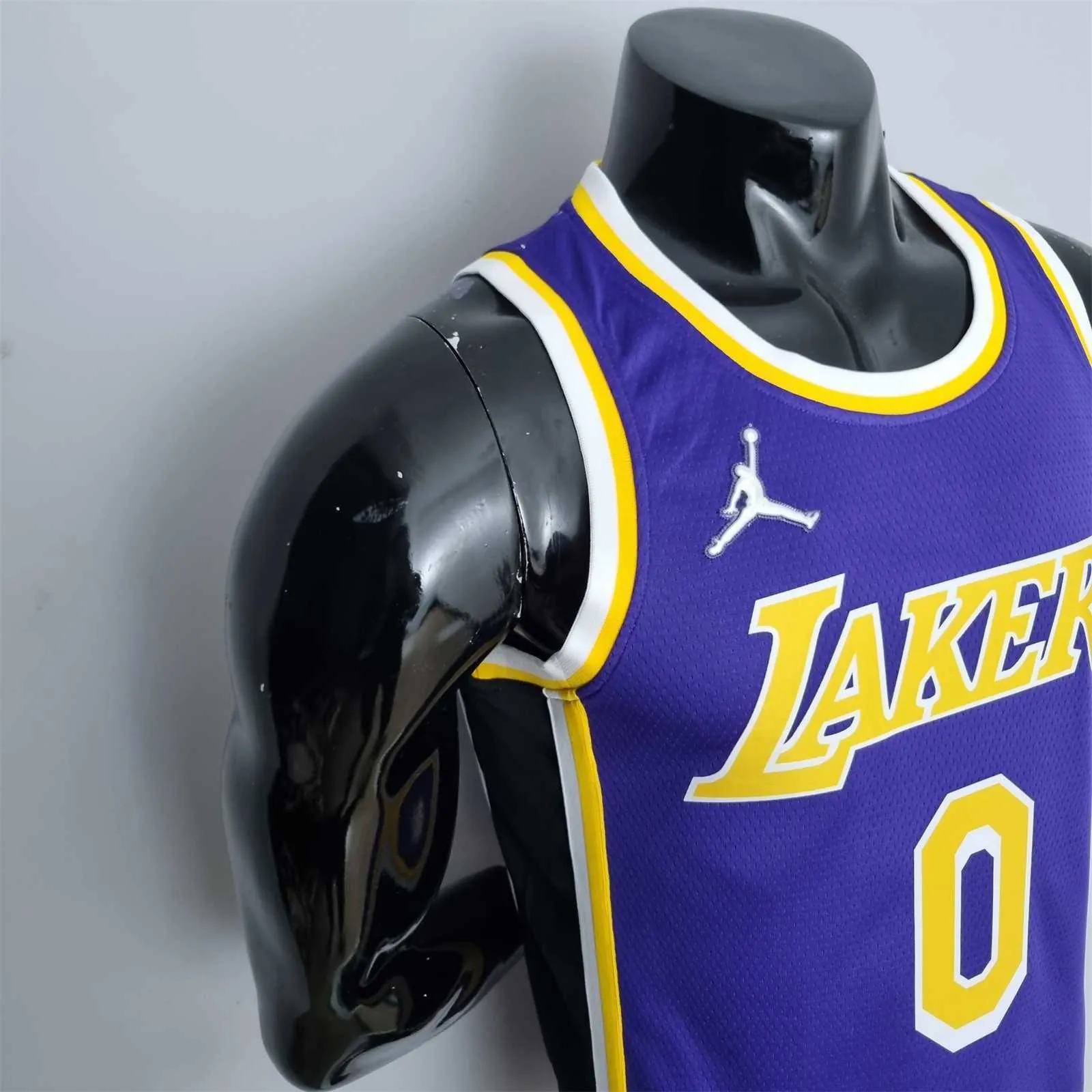 75th Anniversary Westbrook #0 Los Angeles Lakers Jordan Purple NBA Jersey 6