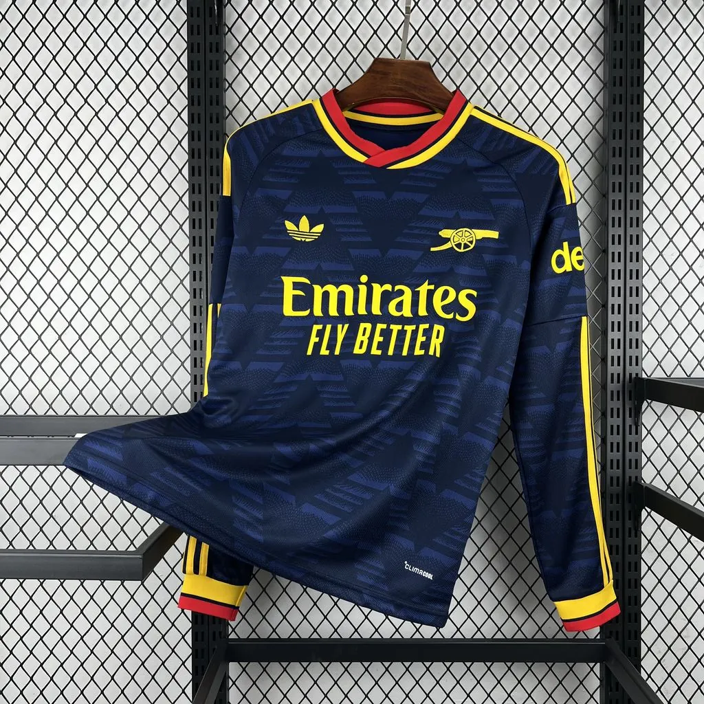26-27 Arsenal Mens Away Kit Soccer Long Sleeve T-Shirt AAAAJersey Dropship Yupoo 2 2