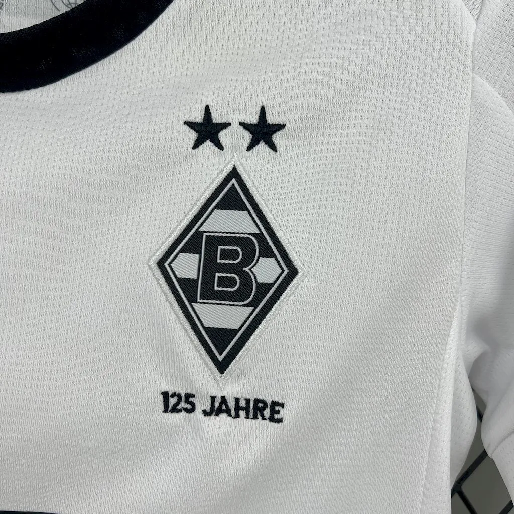 25-26 Borussia Mönchengladbach Home Kid Kits Youth Apparels 10