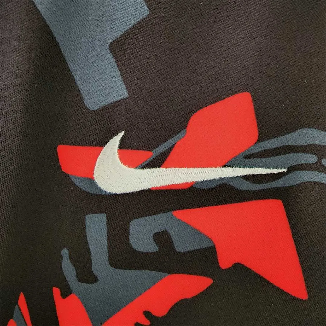 2022 Brazil training suit red black 4