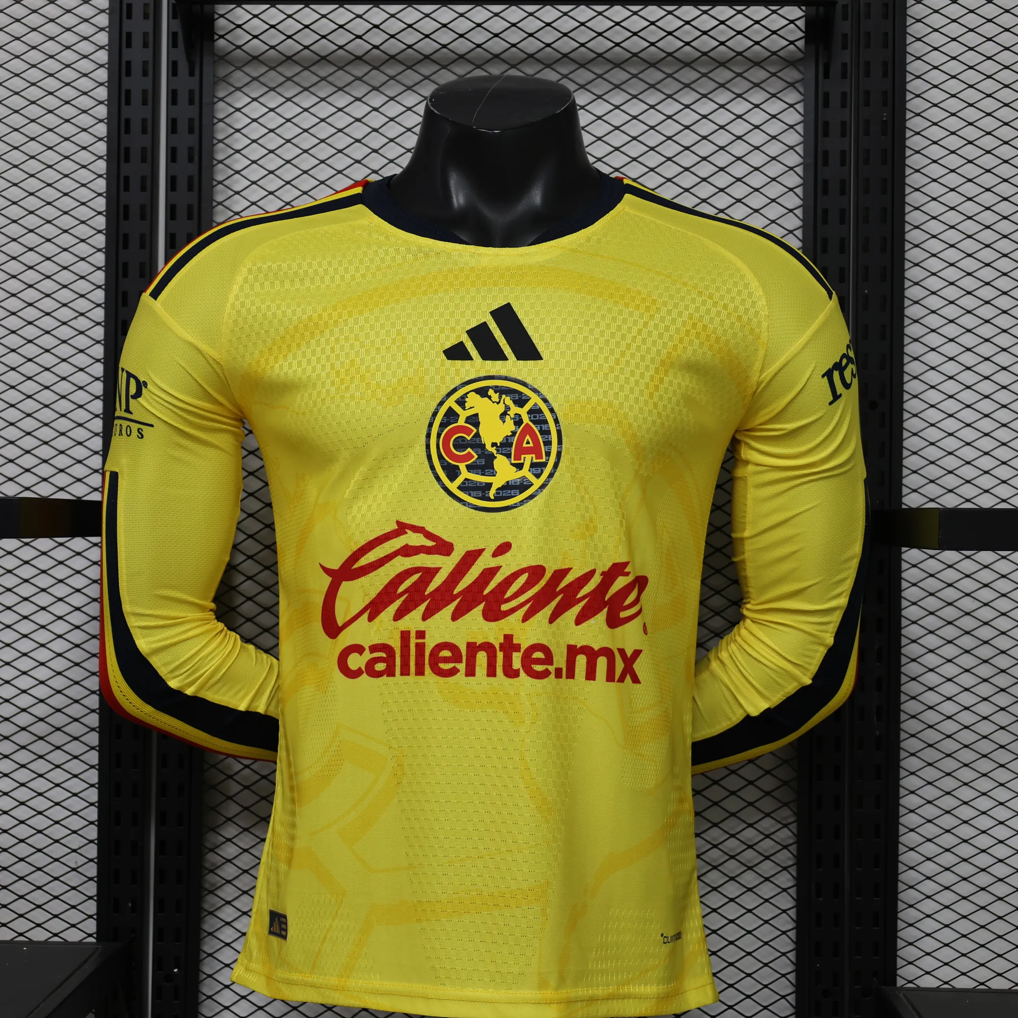 26-27 Club America Home Kit Soccer Player Version Long Sleeve T-Shirt AAAAJersey Supply Yupoo 8 4