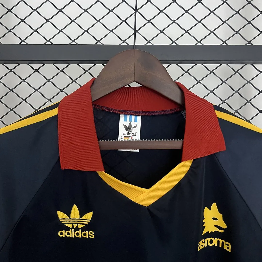 91-92 Roma Fourth Retro Kit Vintage Shirt AAAAJersey Dropship Yupoo 3