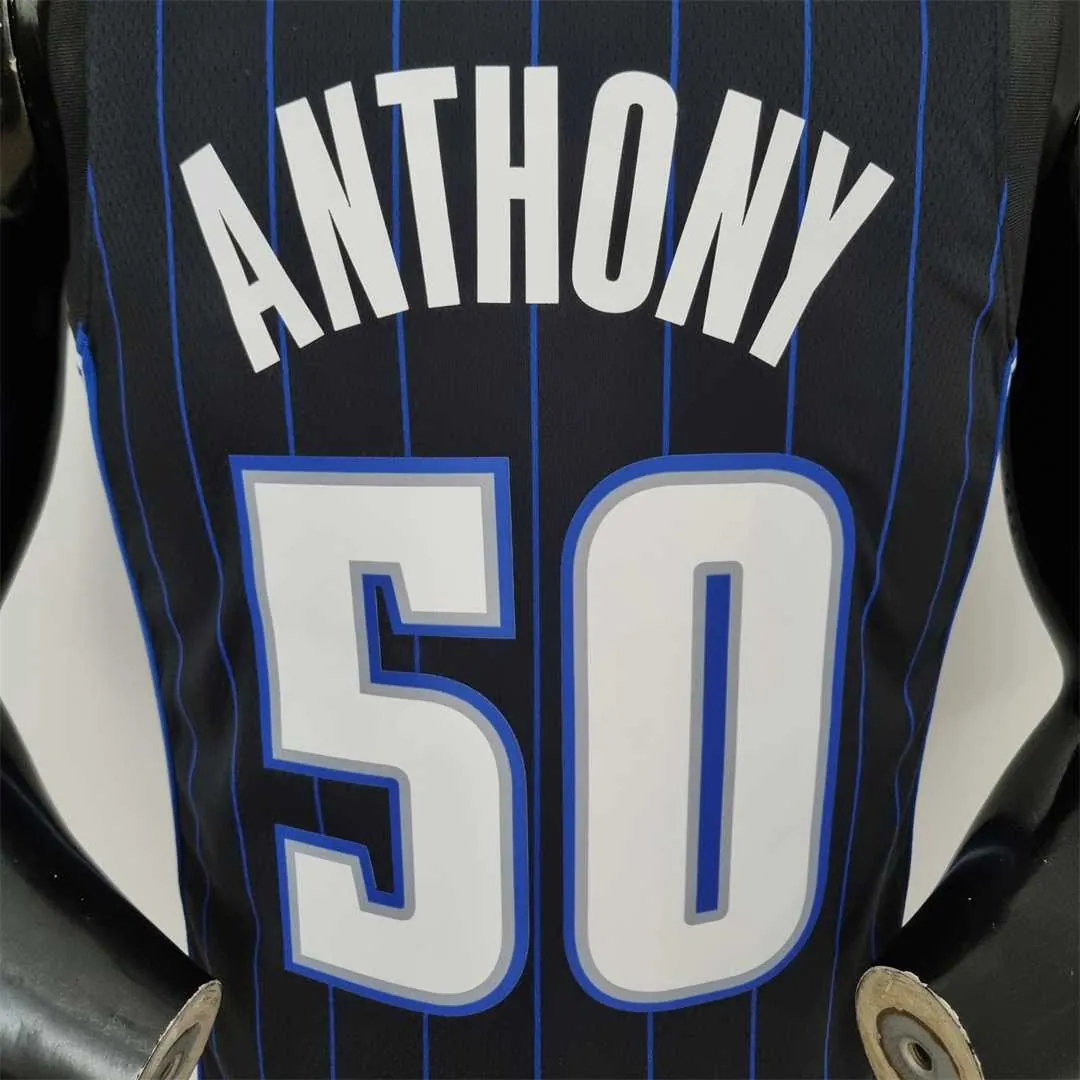 75th Anniversary Anthony#50 Orlando Magic Black NBA Jersey 2
