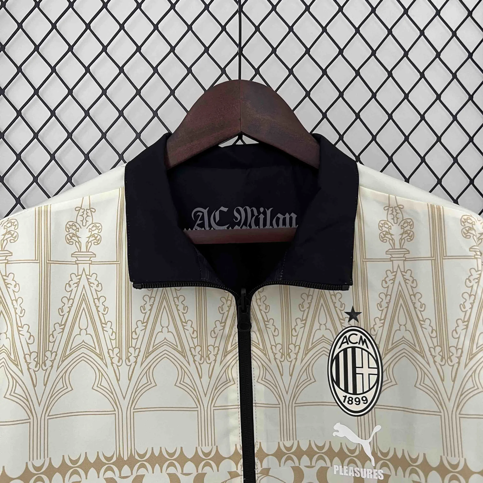 23-24 AC Milan Trench Coat Reversible Windbreaker Double-Sides Jacket AAAAJersey Yupoo 5
