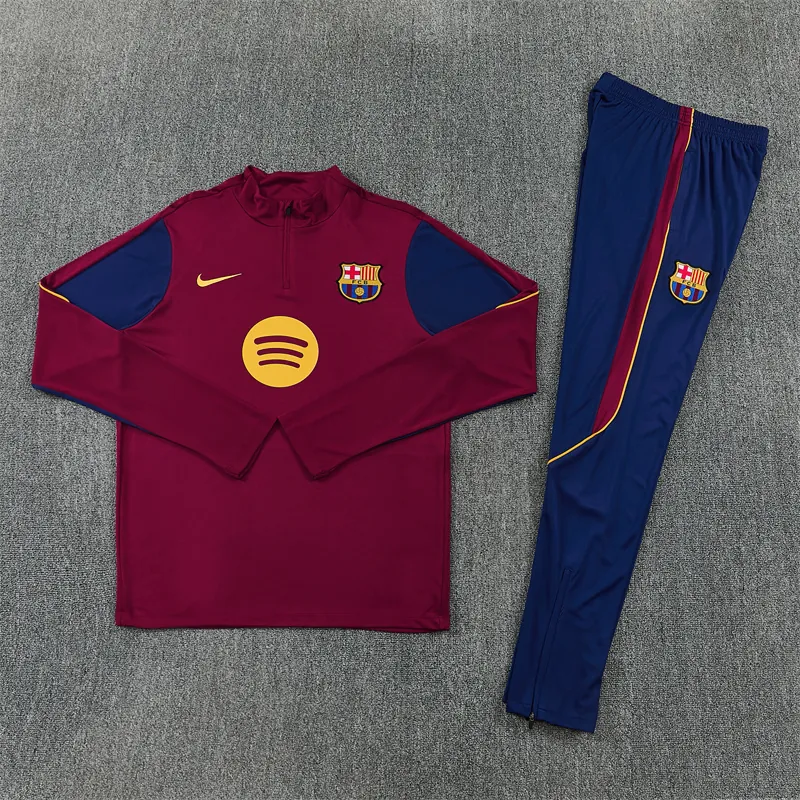 26-27 Barcelona Mens Kit Football Aldult Training Long Sleeve Suit Yupoo 5 4