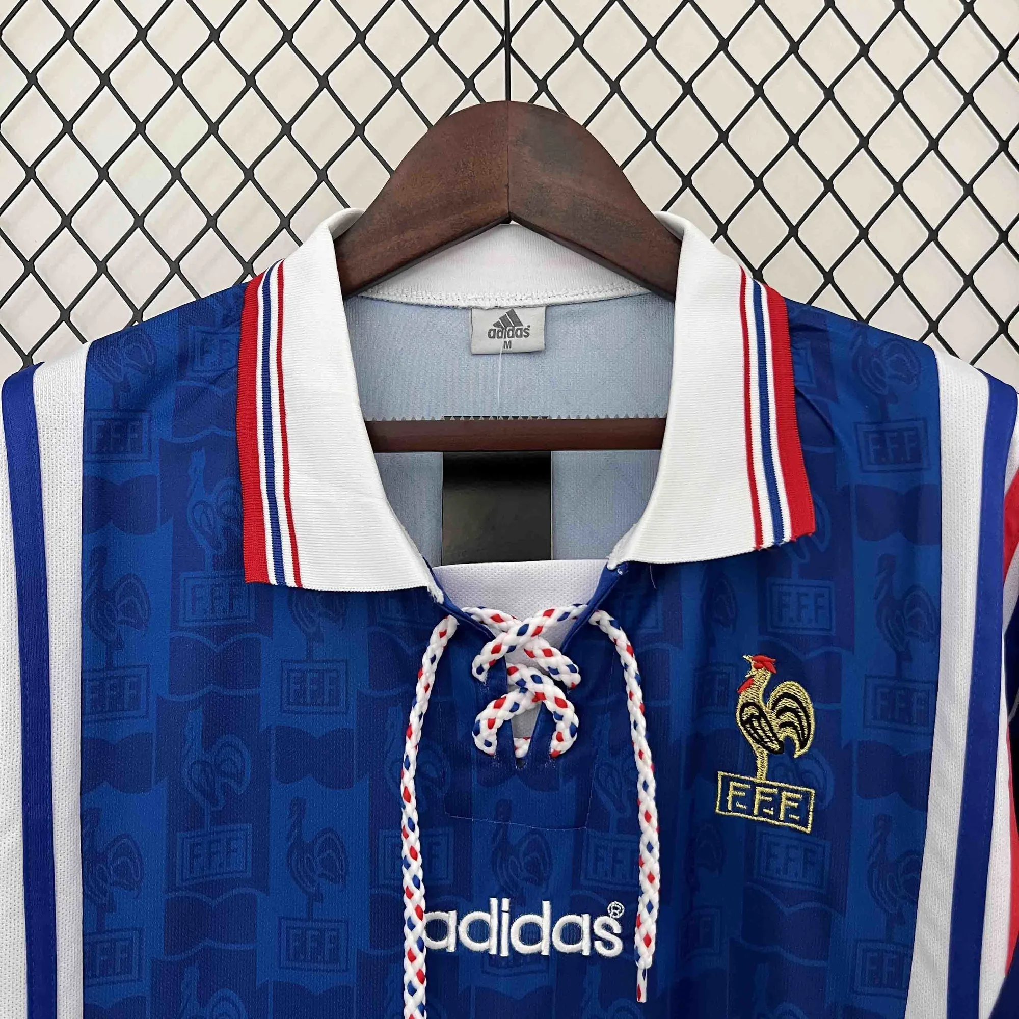 1996 France Home Retro Kit Football Uniform AAAAJerseys Dropshipping Yupoo 5