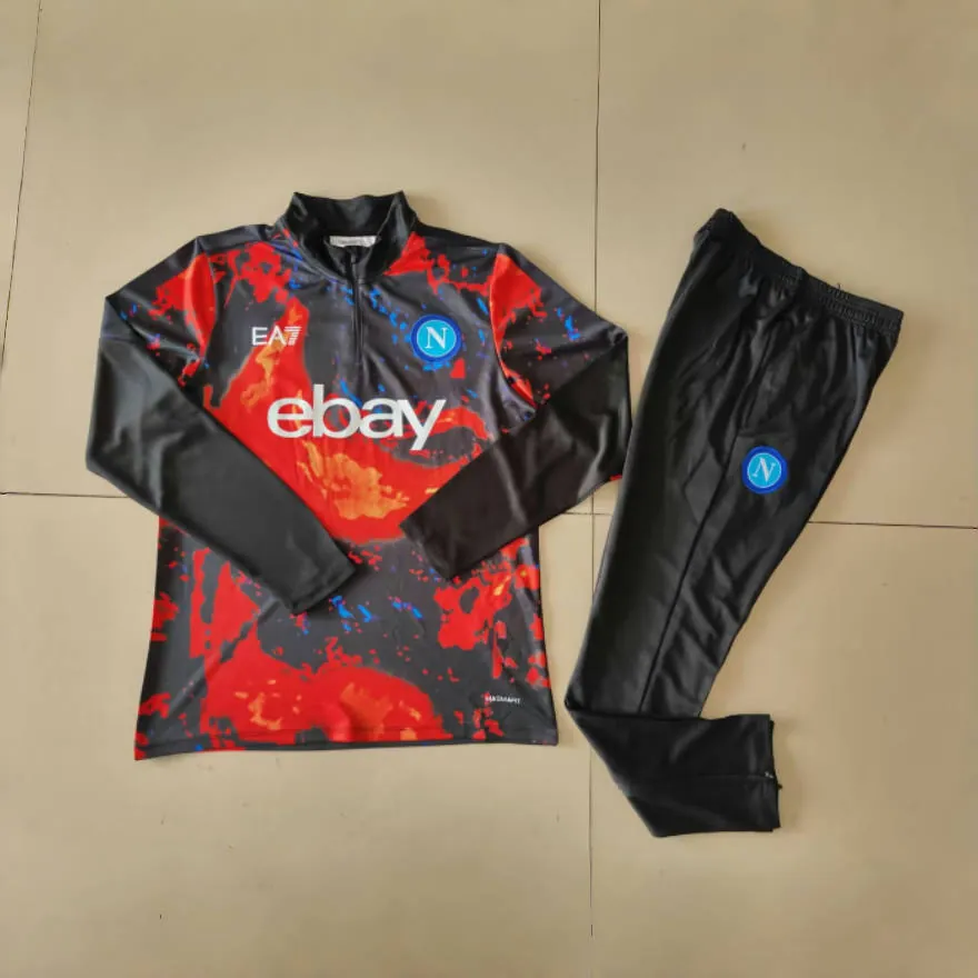 23-24 Napoli Pre-Match Long Sleeve Tracksuit Training Suits Football AAAAJersey Yupoo 2