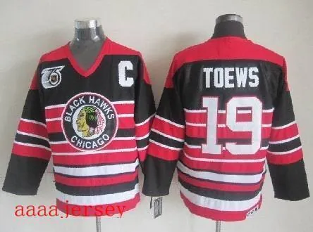 Chicago Blackhawks retro ice hockey jersey M-3XL 芝加哥黑鹰队复古冰球服 13