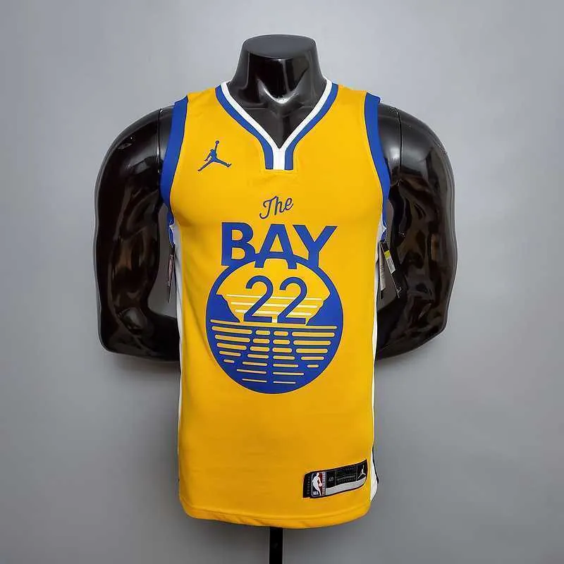 New WIGGINS#22 Golden State Warriors yellow 9