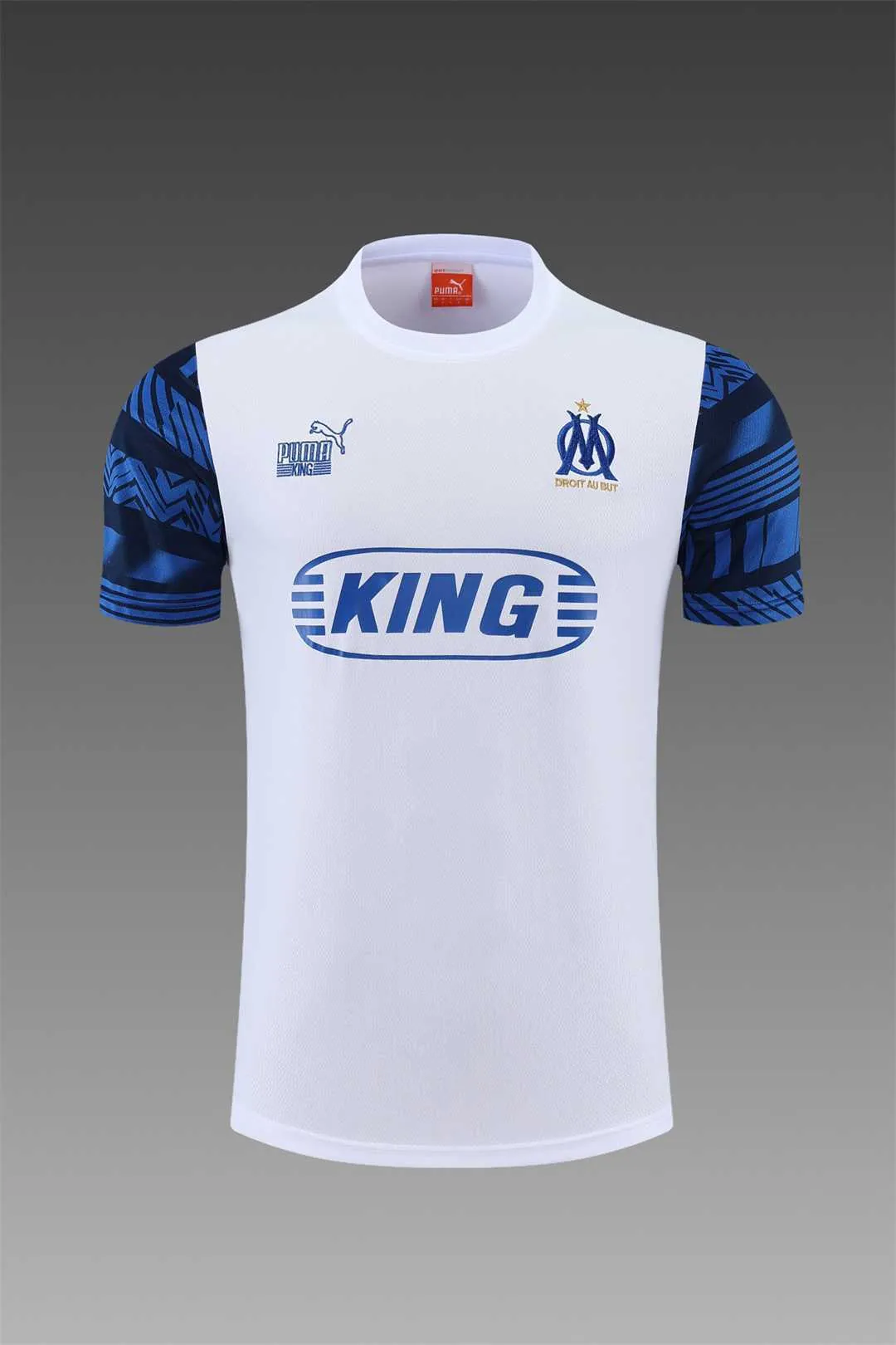 22-23 Marseille training suit short sleeve kit white blue 5