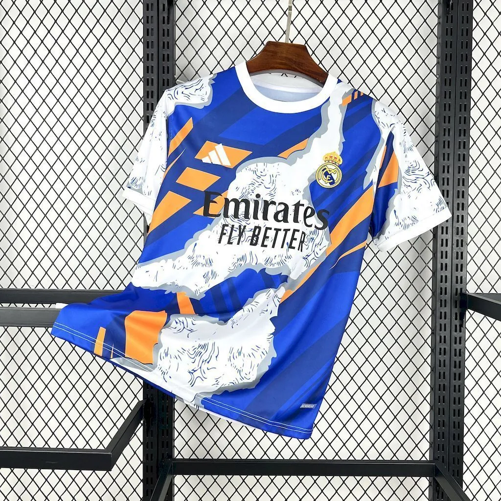 25-26 Real Madrid Pre-Match Third T-Shirt Football Apparels Soccer AAAAJersey Yupoo 5