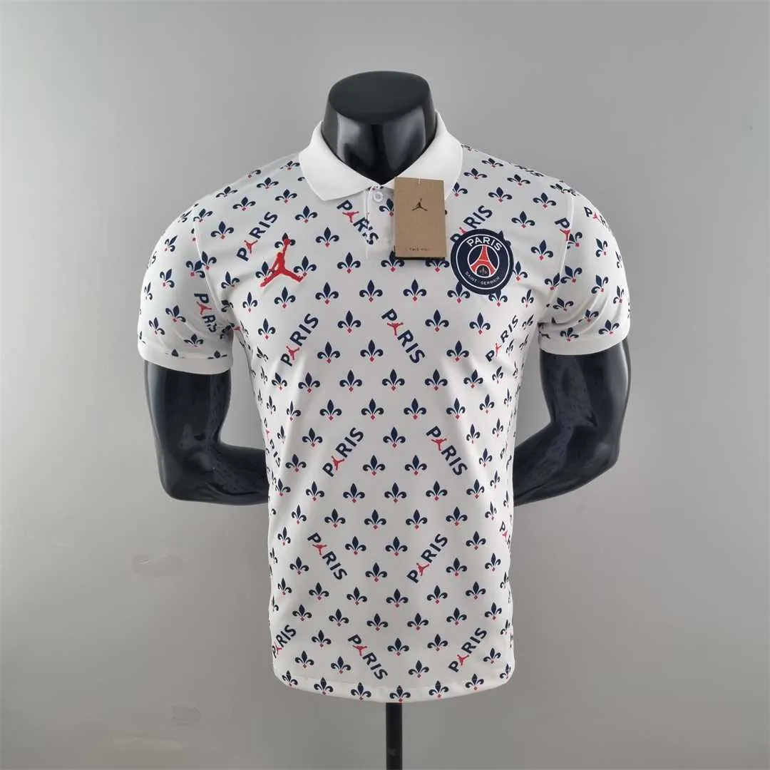 PSG Polo Jordan co branded white 9