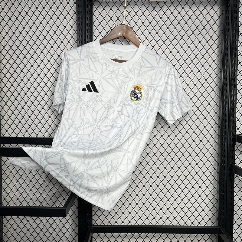 24-25 Real Madrid Pre-match White Training Kit AAAAJersey Wholesale Yupoo 1