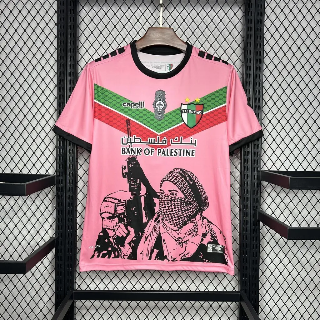 24-25 Club Deportivo Palestino Pink Special Edition Soccer Uniforms Soccer AAAAJersey Yupoo 4