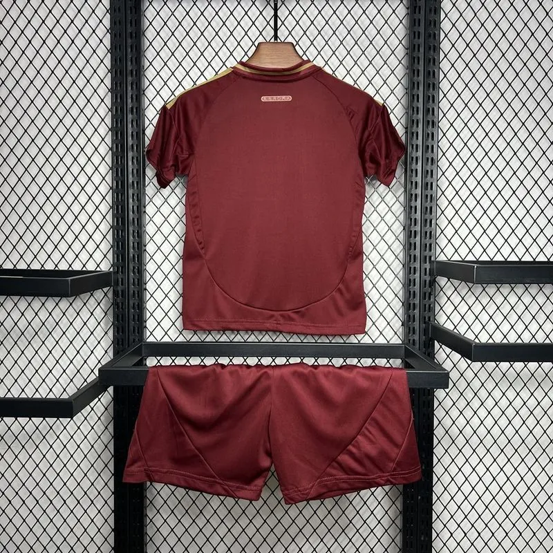 24-25 Roma Home Kid Kits Youth Apparels Football AAAAJersey Yupoo 5