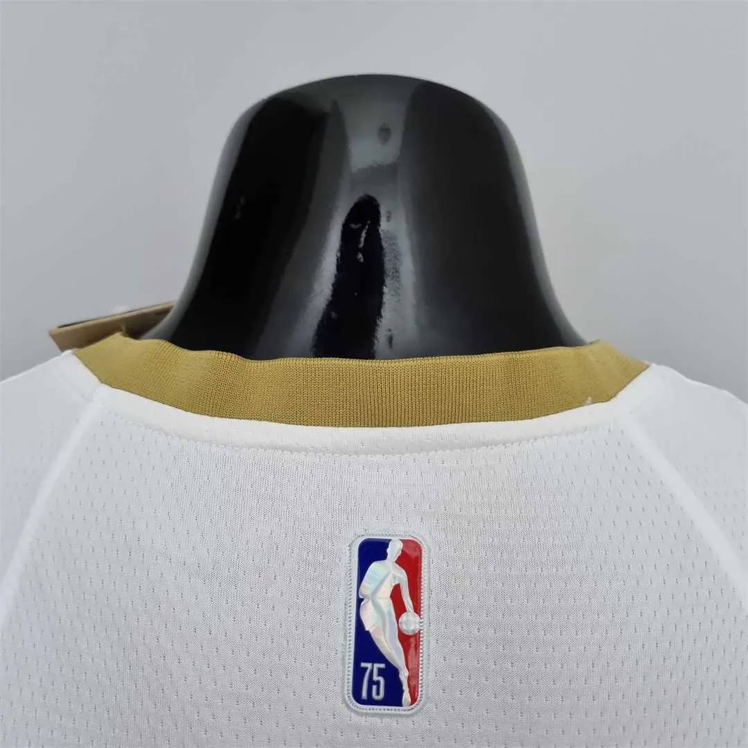 75th Anniversary New Orleans Pelicans Ingram #14 White NBA Jersey 5