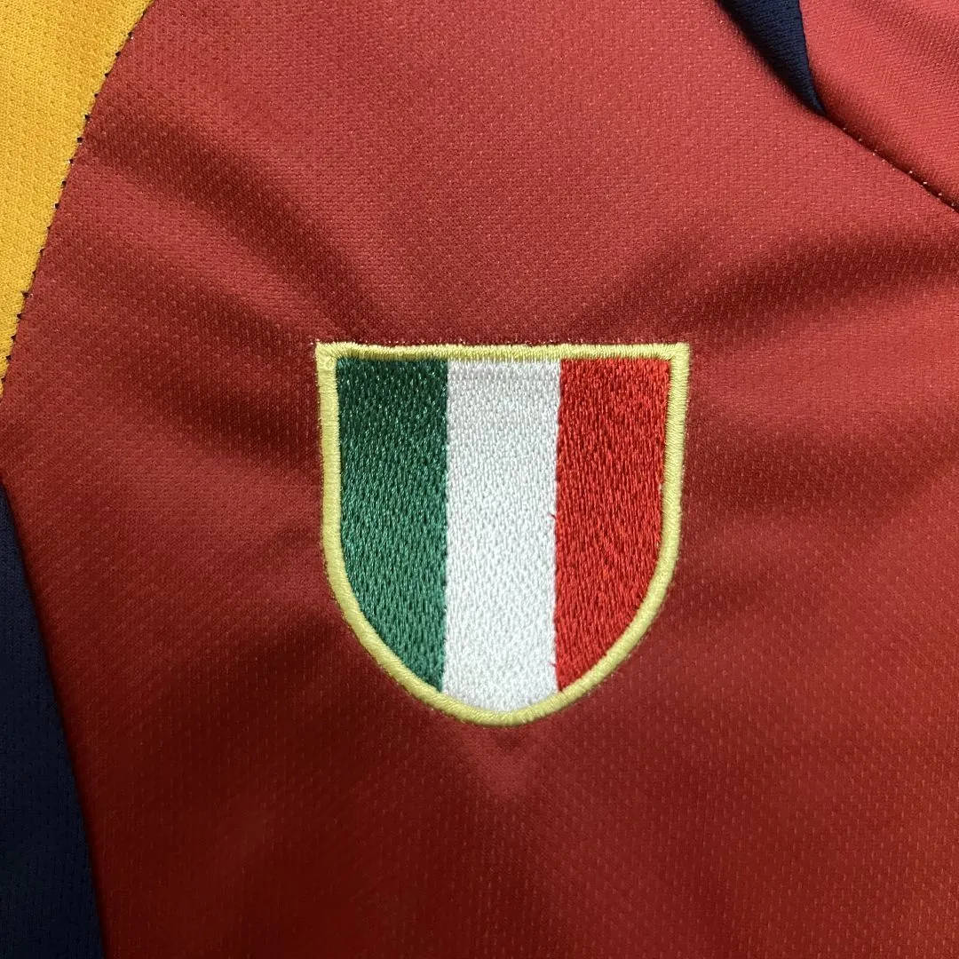 01-02 Roma Home Retro Kid Kits Youth Apparels Sport AAAAJersey Yupoo 2