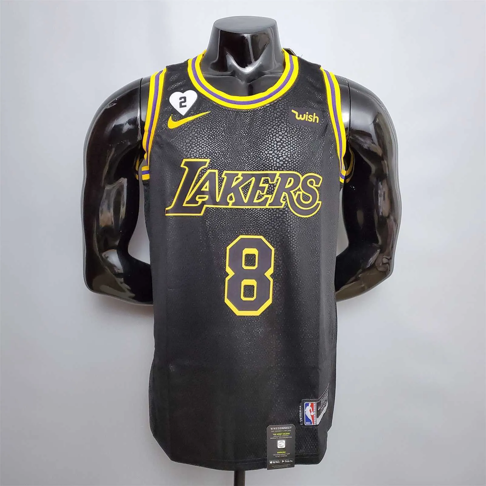 Bryant #8 Lakers black 7