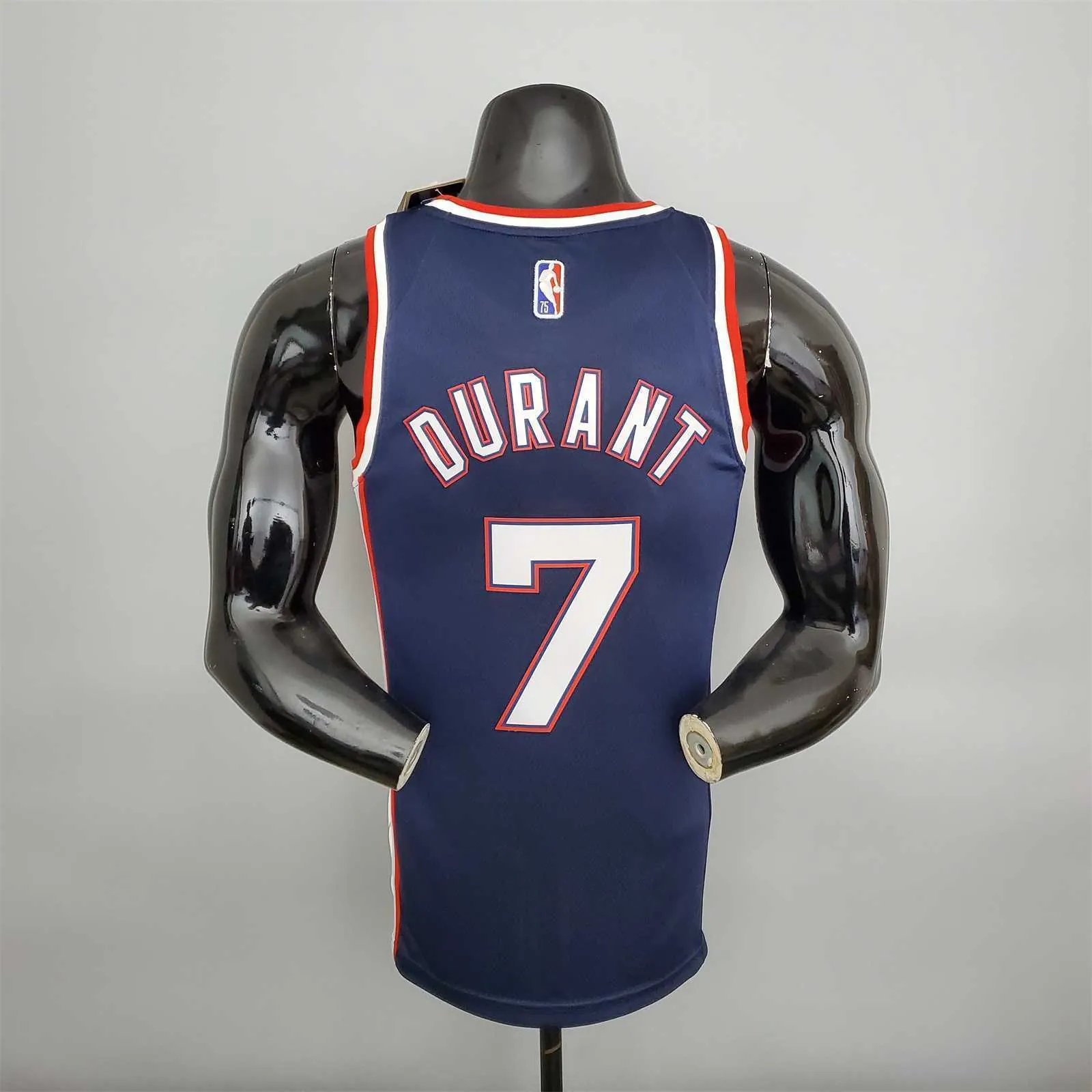 2022 75th Anniversary Durant #7 Nets City Edition Royal Blue 2
