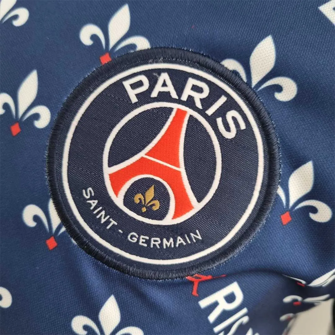 PSG Polo Jordan co branded blue 3
