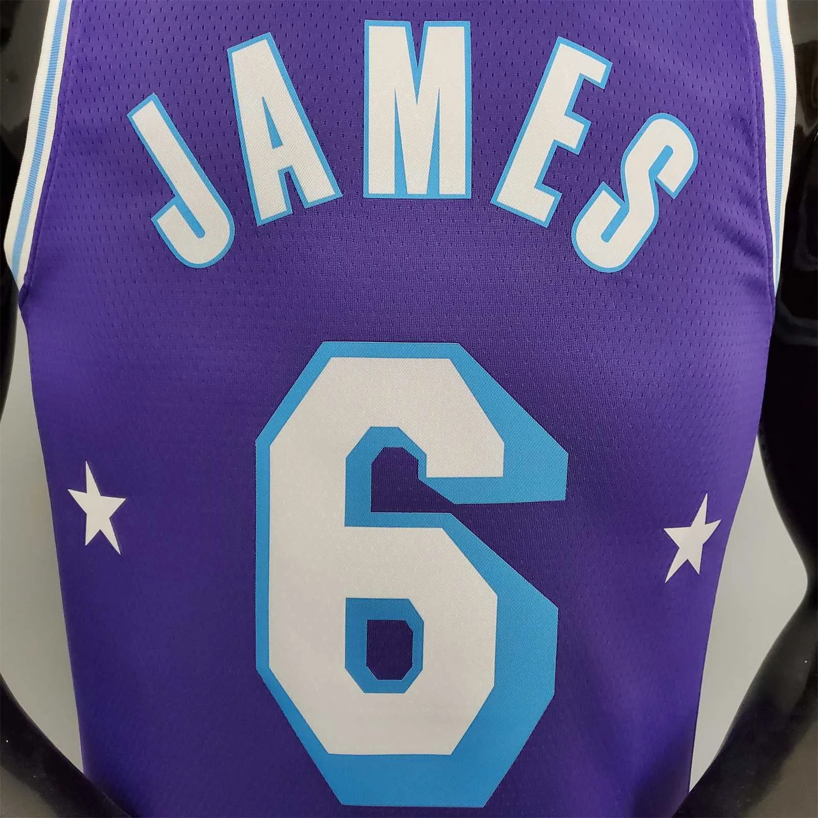 2022 75th Anniversary James #6 Lakers City Edition Purple 2