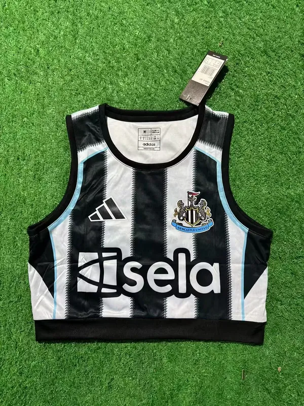 25-26 Newcastle United Home Women's Summer Soccer Kit Lady Vest Apparels AAAAJersey Supply Yupo 4
