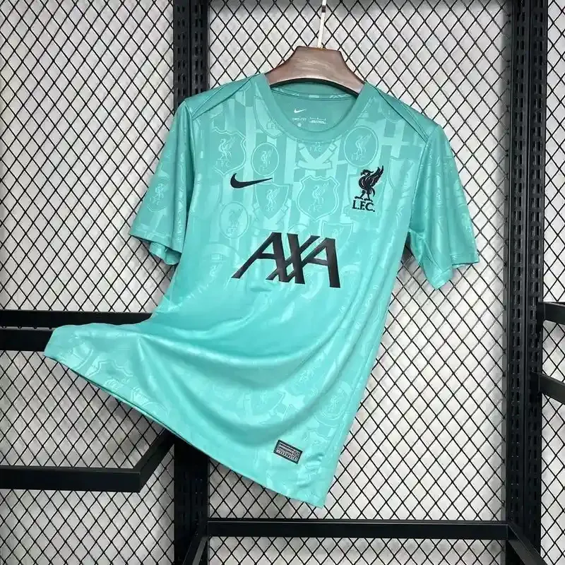 24-25 Liverpool Green Training Kit Football AAAAJersey Yupoo S-2XL 5