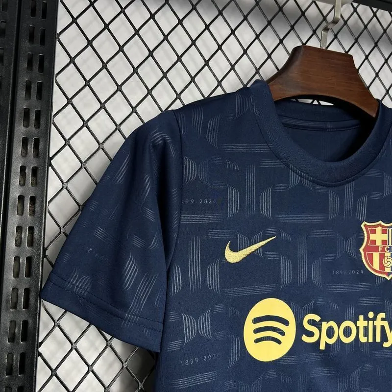 24-25 Barcelona 125th Anniversary Edition Kid Kits Youth Apparels Football AAAAJersey Yupoo 2