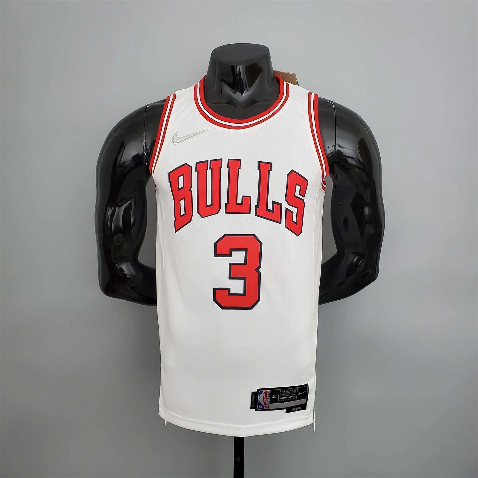 75th Anniversary Wade #3 Bulls White 8