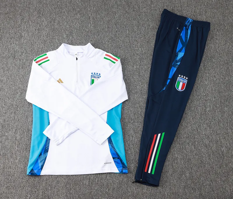 2024 Italy Long Sleeve Training Suit Football Shirts 1