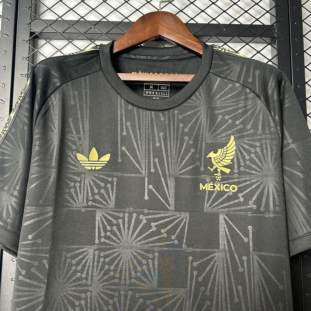 2025 Mexico Gold Jersey Black Special Edition Shirt Soccer Uniform AAAAJersey Wholesale Yupoo 7