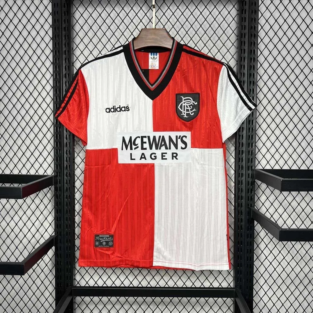 95-96 Rangers Away Retro Kit Vintage Shirt Sport AAAAJersey Yupoo 8