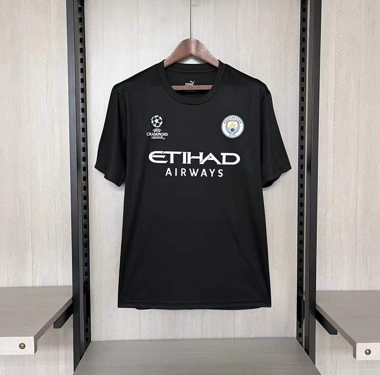 23-24 Manchester City Champion League Black Shirt Football AAAAJersey Yupoo 8