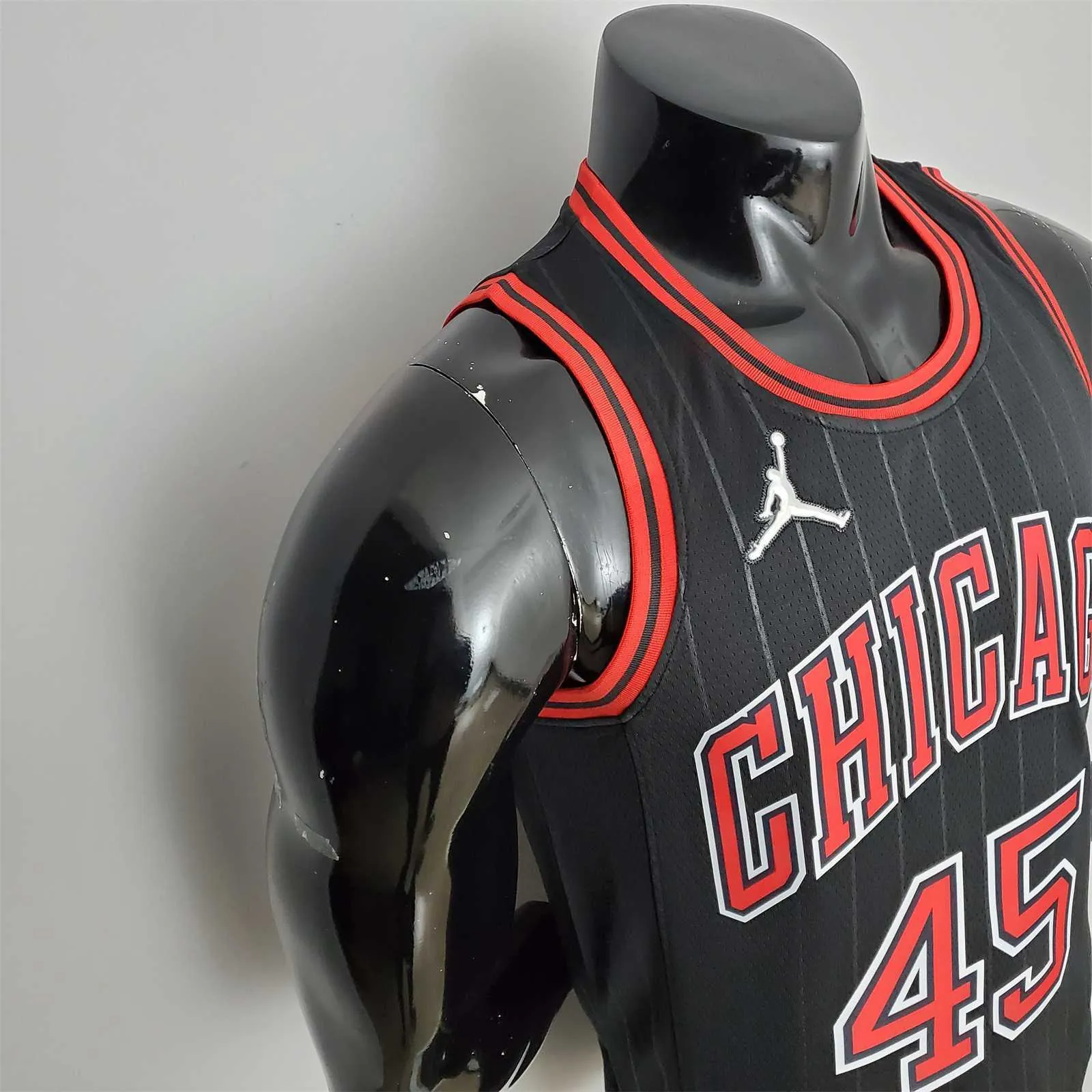 75th Anniversary Jordan #45 Bulls Flyers Black NBA Jersey 2