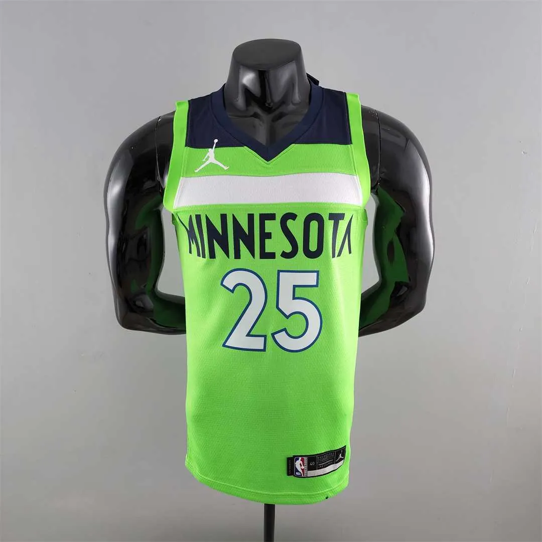 Minnesota Timberwolves ROSE#25 Air Jordan NBA Jersey Blue 9