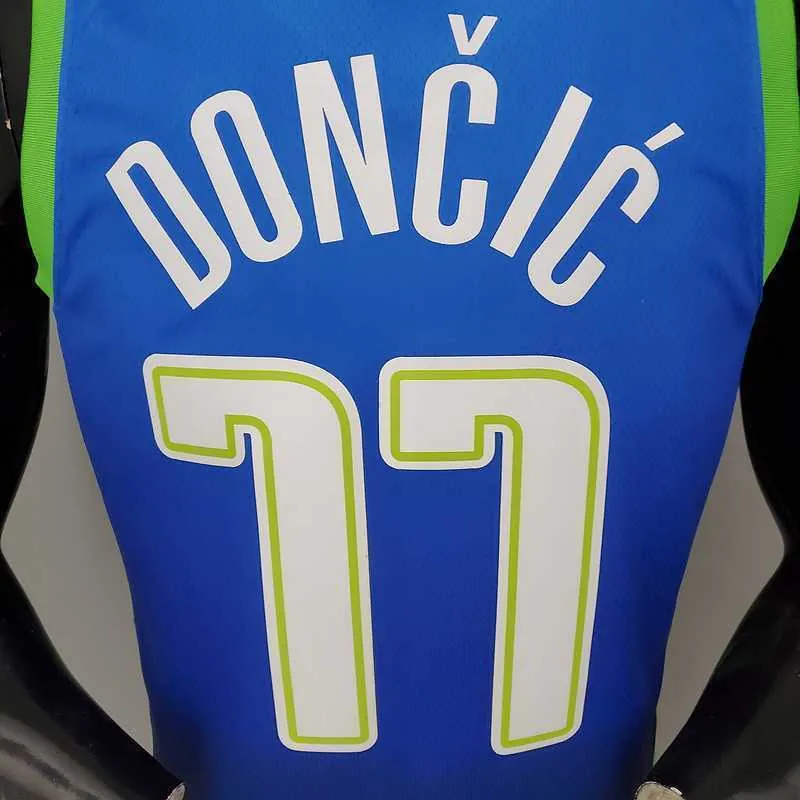 DONCIC#77 Dallas Mavericks blue idol 7