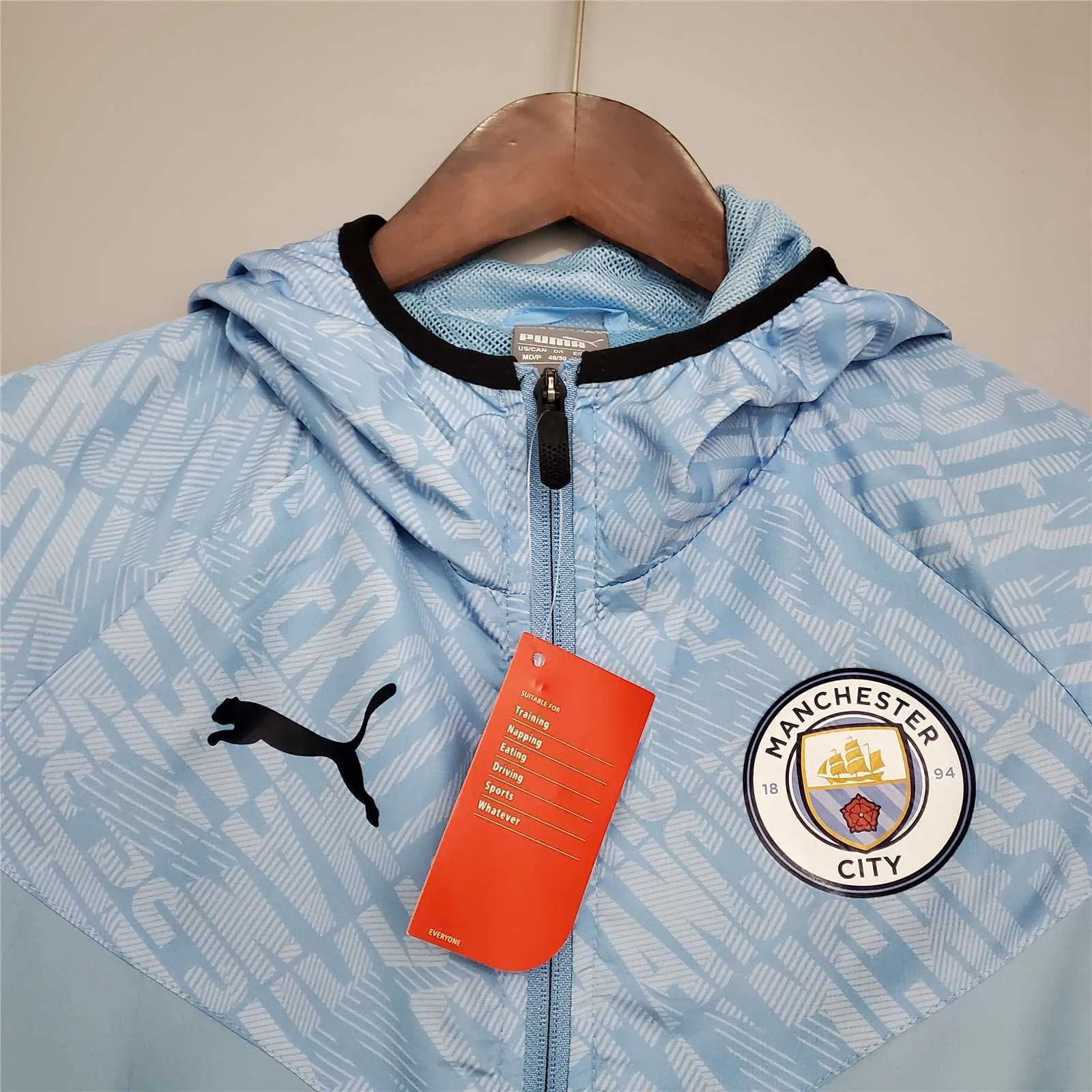 21-22 Manchester City blue windbreaker 7